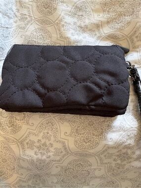 thirty-one Black Quilted Wristlet
